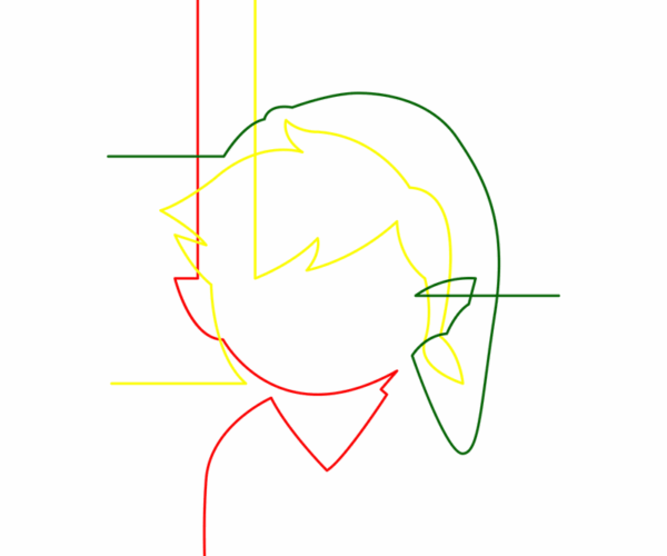 Link - Triforce Line Art