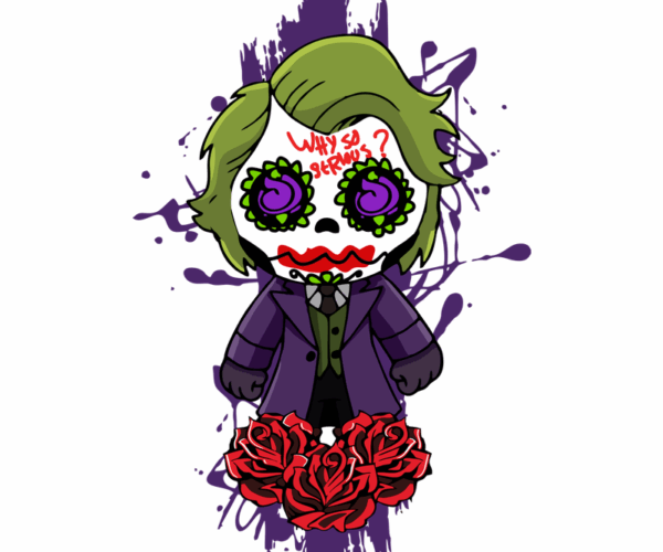 Joker Calavera - Day of the Dead Chibi