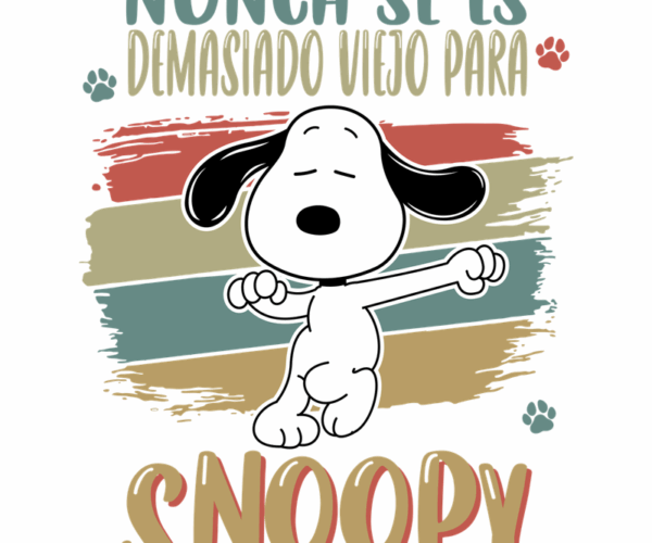 Snoopy Vintage Dance - Never Too Old