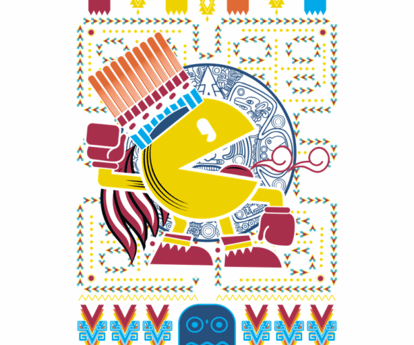 Pac-Man Aztec Warrior - Retro Gaming Fusion