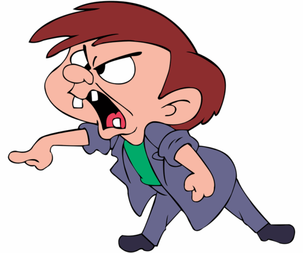 Angry Cartoon Boy - Mischief Maker