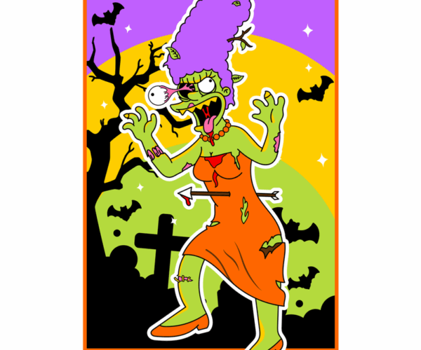 Zombie Marge - Simpsons Halloween