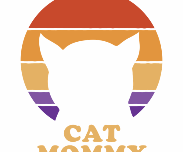 Cat Mommy - Retro Sunset