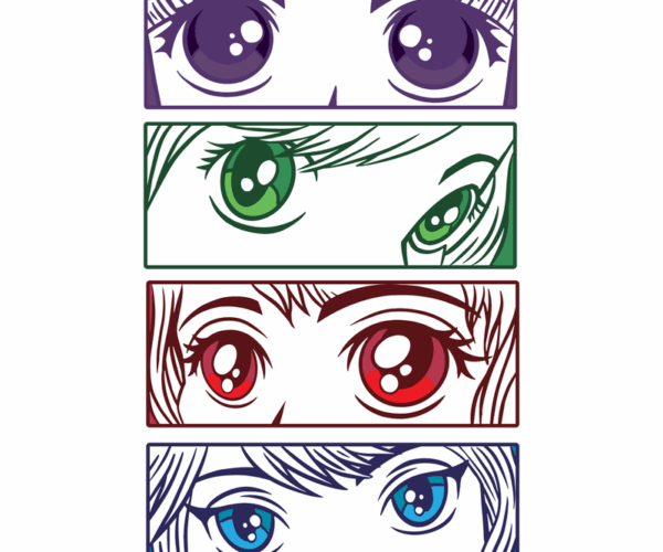 Anime Eyes - Colorful Expressions