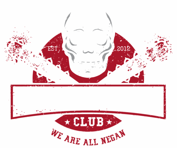 Skull with Baseball Bats - The Saviors Club