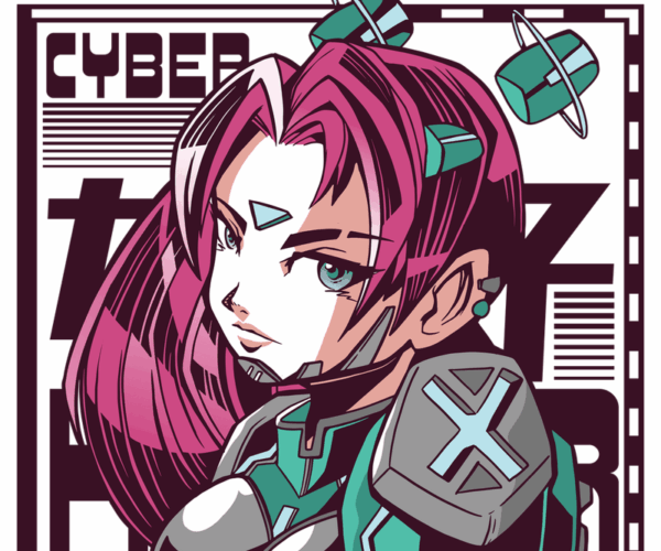 Cyber Girl - Neon Punk