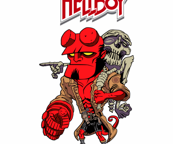 Hellboy Chibi - Skeletal Companion