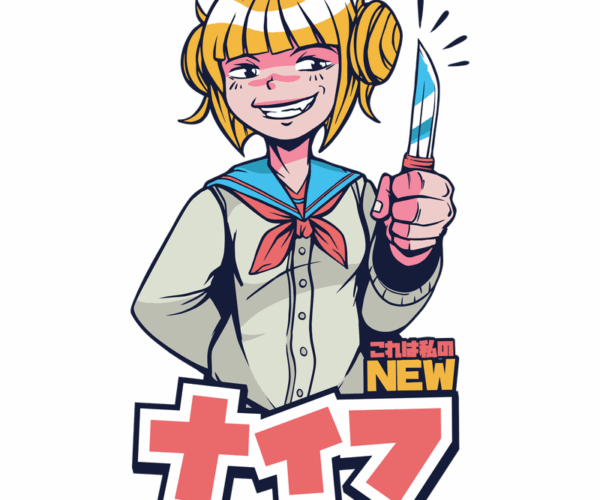 Yandere Schoolgirl with Knife - Kawaii Crimson