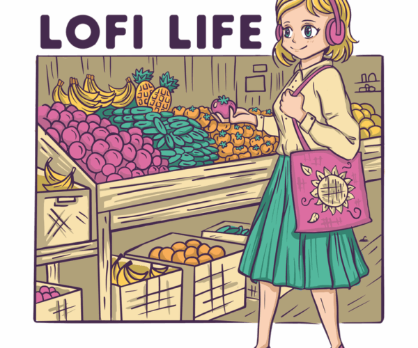 Lofi Girl at the Farmer's Market