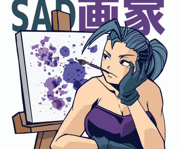 Sad Painter - Anime Art Series