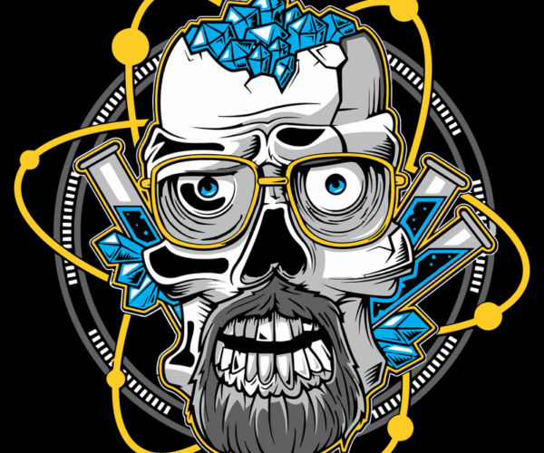 Mad Scientist Skull - Atomic Fusion