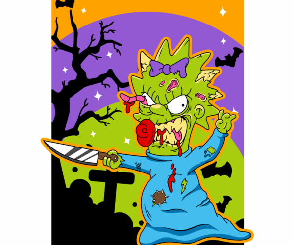 Zombie Lisa - Halloween Nightmare