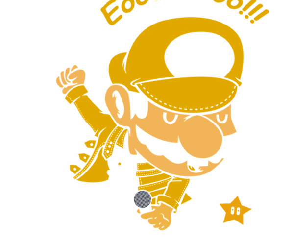 Freddie Mercury-esque Mario -  Rockin' Star Power
