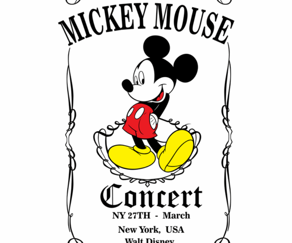 Mickey Mouse Concert Poster