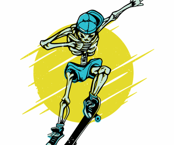 Skeleton Skater - Dabbing Dude