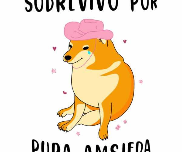 Doge in Cowboy Hat - Pure Anxiety