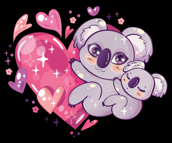 Koala Mama's Hug - Valentine's Day Cuteness