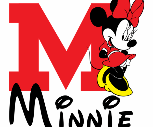 Minnie Mouse M - Playful Alphabet Charm