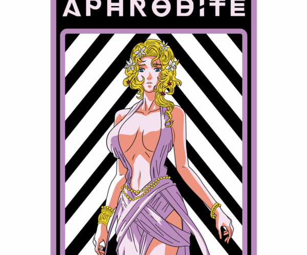 Aphrodite - Goddess of Love in Retro Style