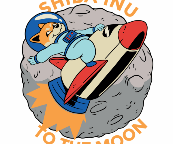 Shiba Inu Astronaut - To the Moon
