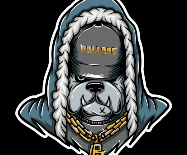 Bulldog in a Hoodie - Streetwear Style