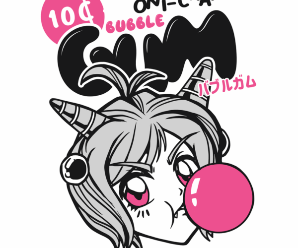Oni-Chan Bubble Gum - Wasabi & Chilli Flavor