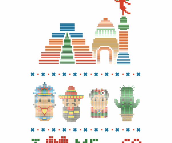 Pixelated Mexico - Fiesta Celebration