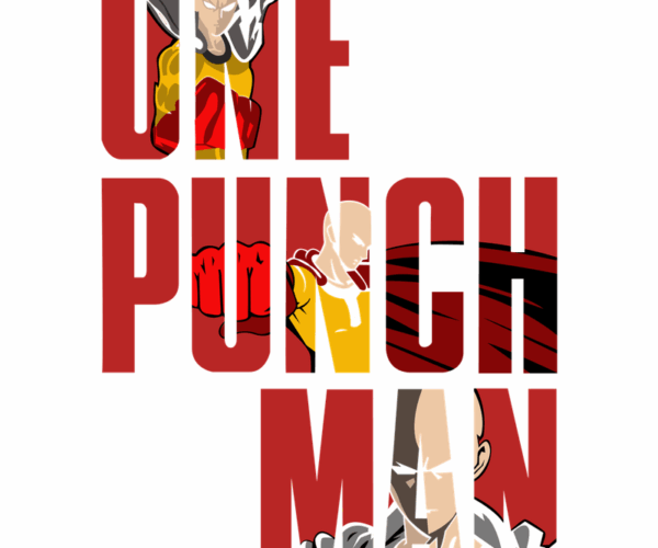 One Punch Man -  Typographic Powerhouse