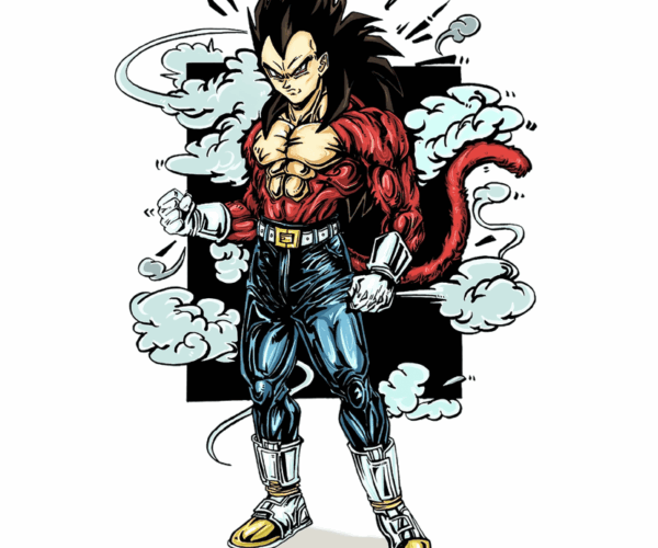 Super Saiyan 4 Vegeta - Powerful Transformation