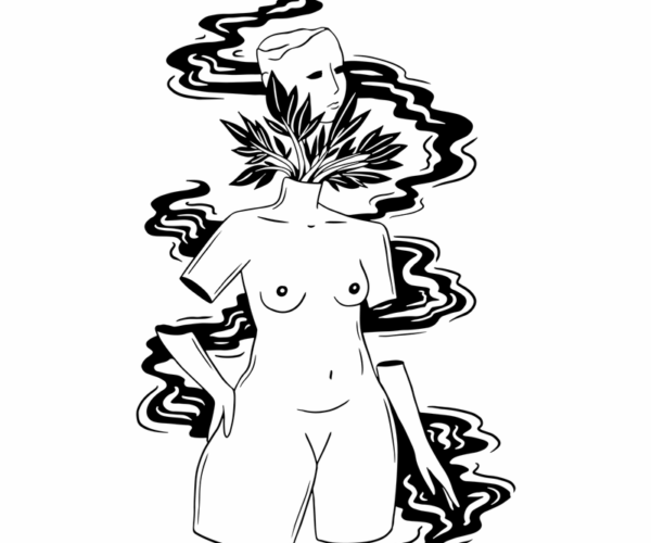 Nature's Embrace - A Mystical Woman