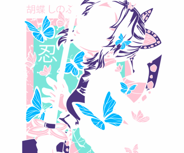 Butterfly Girl - Pastel Goth Anime