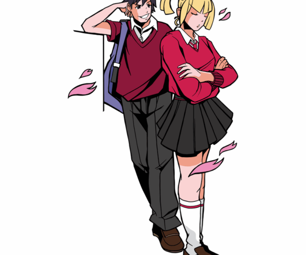 Anime School Couple - Silent Treatment