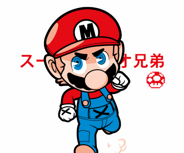Super Mario - Chibi Streetwear Remix