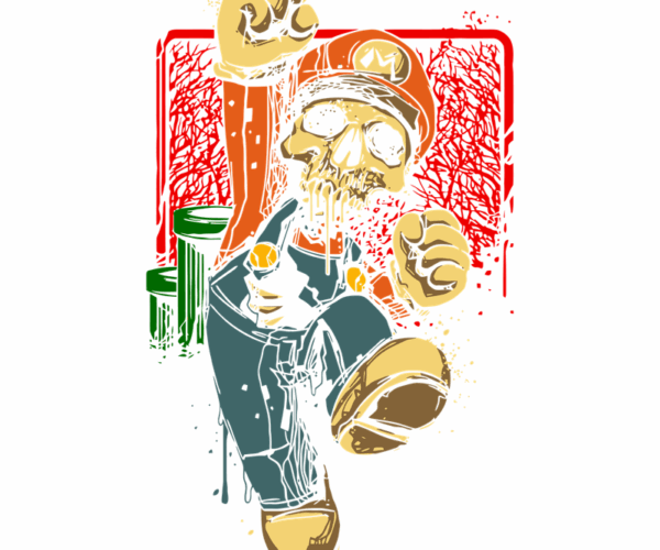 Spooky Mario - Undead Gamer Edition