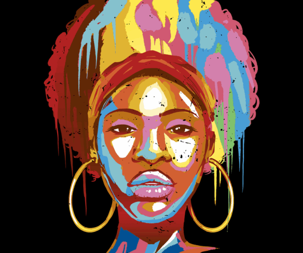 Vibrant Woman - Afrocentric Pop Art