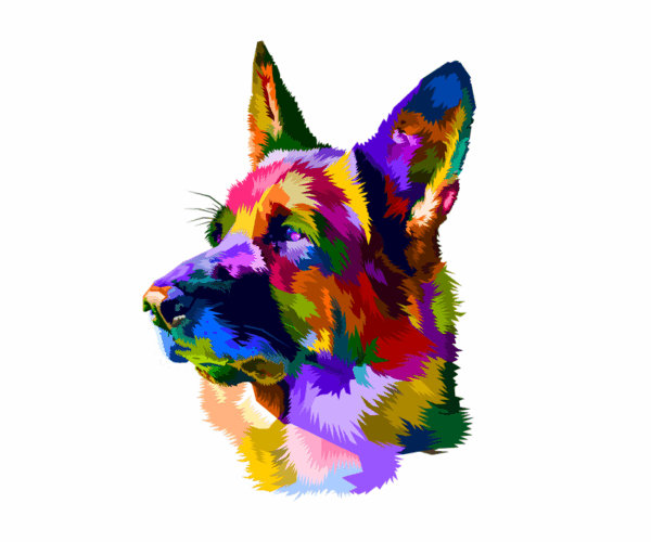 German Shepherd Pop Art Dog Lover