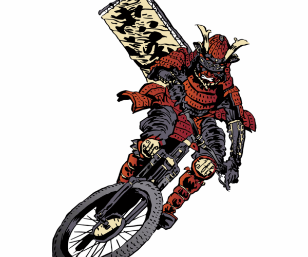 Samurai Cyclist - Downhill Descent