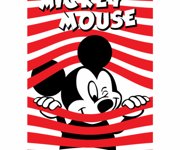 Mickey Mouse - Peek-a-Boo Stripes