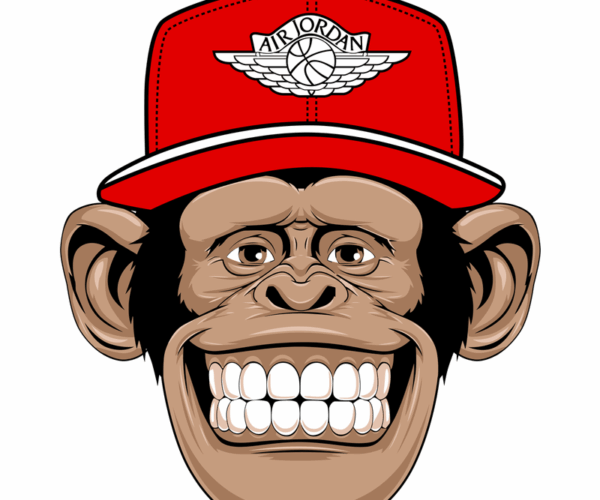 Chimp in Air Jordan Cap - Happy Hypebeast