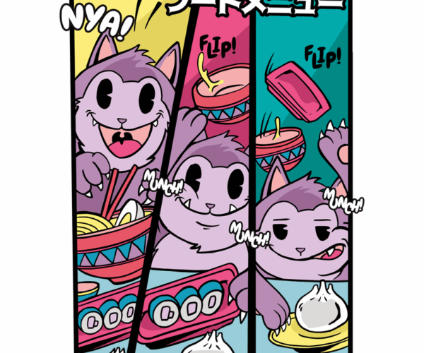 Foodie Cat - Ramen & Bao Comic