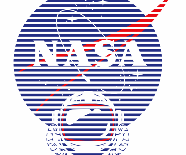 NASA Astronaut - Retro Stripes