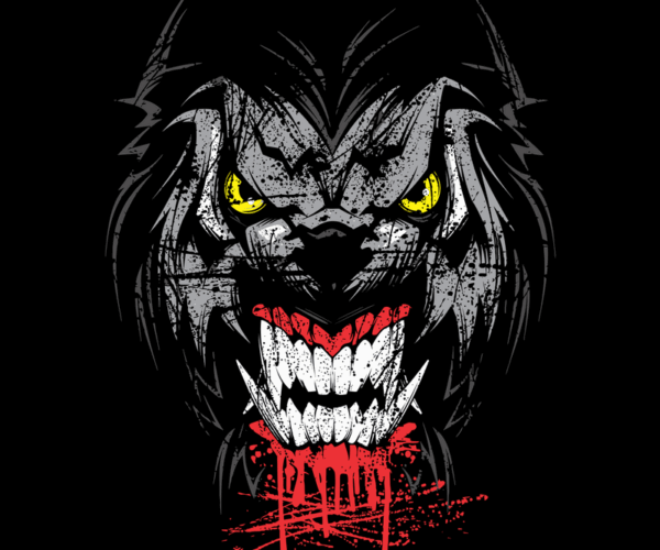 Bloodthirsty Wolf - Grunge Horror Edition