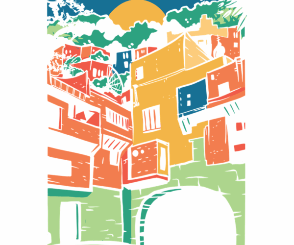 Sun-Kissed Alleyway - Mediterranean Sunset