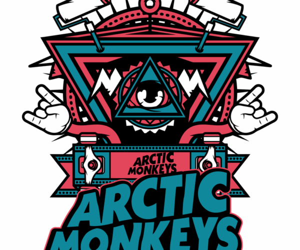 Arctic Monkeys Psychedelic Eye - Band Tribute Art