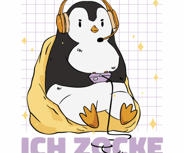 Gamer Penguin - Ich Zocke Edition