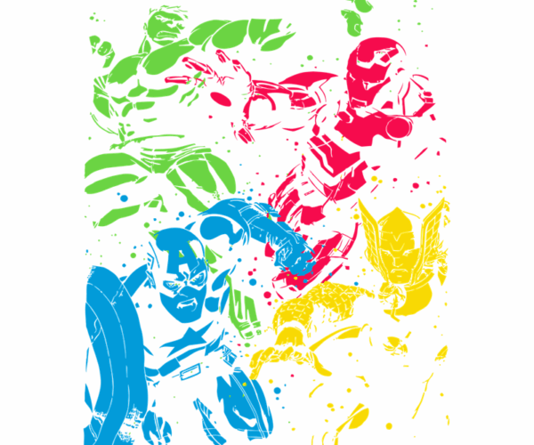 Avengers Assemble - Pop Art Splash