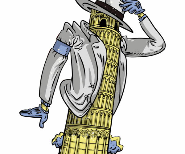 The Leaning Tower of MJ - Pop Culture Mashup