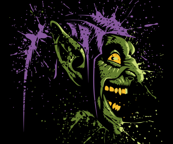 Grotesque Grin - Splatter Art Edition