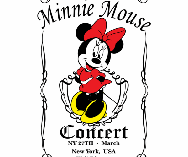 Minnie Mouse Concert Poster