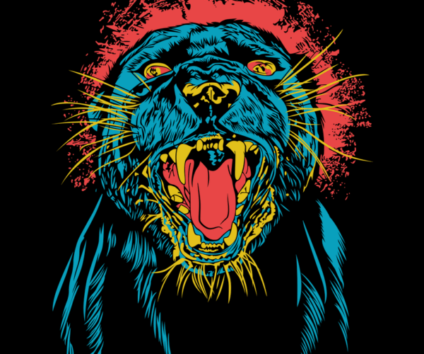 Roaring Panther - Pop Art Fury